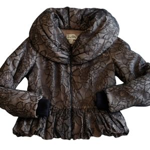 Joseph Ribkoff Jacket With Lace Overlay Small Fit